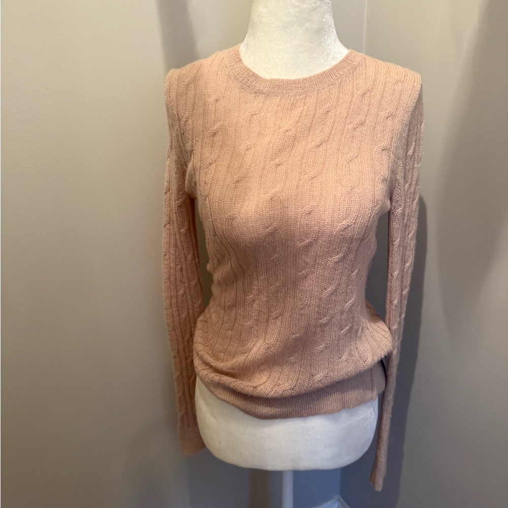 Banana Republic Women's Cable Knit Sweater - Light Pink